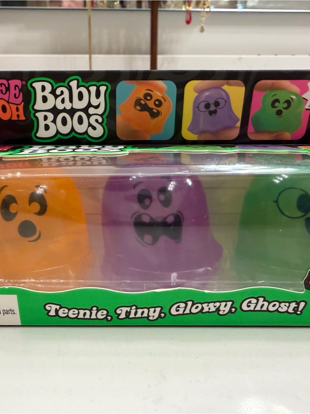 Glow Ghost Plush Trio - Orange, Purple, Green